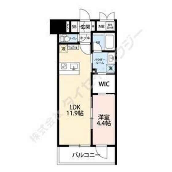 セントフィールド一番町(1LDK/7階)の間取り写真