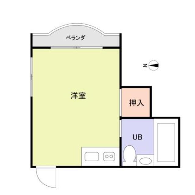 フェリス東高円寺(ワンルーム/2階)の間取り写真