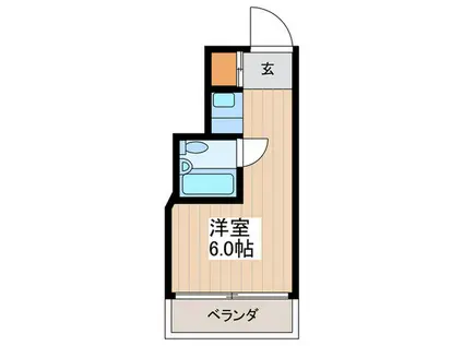 ジョージ・パークハイツ(ワンルーム/2階)の間取り写真