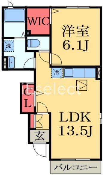 メゾン・ド・フーラ(1LDK/1階)の間取り写真