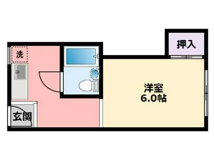 菅ハイツ(1K/2階)の間取り写真