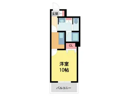 SHA MAISON LAPIS(1K/2階)の間取り写真