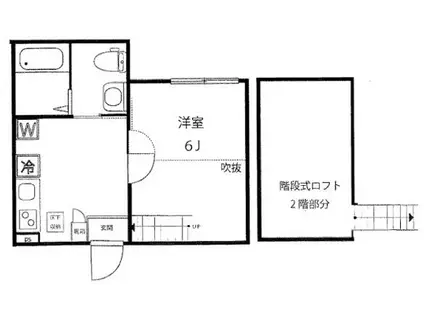 ティーエヌアール野毛山公園(1K/1階)の間取り写真