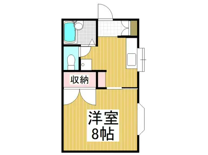 メゾン平栗(1K/1階)の間取り写真