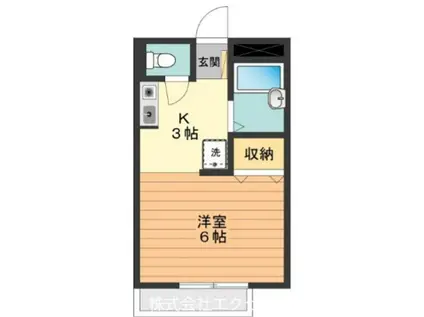 クラッセ高尾(1K/2階)の間取り写真