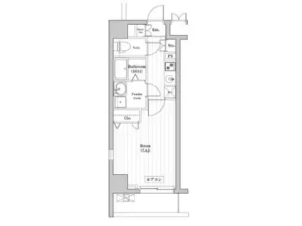N-STAGE KAMIKITADAI(1K/7階)の間取り写真