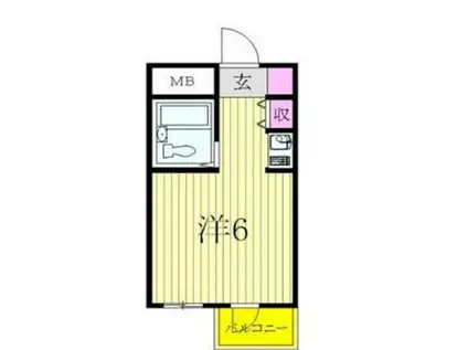 トップ西八王子(ワンルーム/2階)の間取り写真