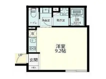 FOLS CLASS 四谷三丁目(ワンルーム/1階)の間取り写真