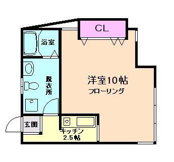 めぞん・ど・それいゆ(1K/3階)の間取り写真