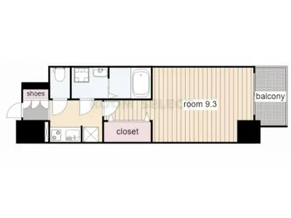 S-RESIDENCE鶴舞II(1K/4階)の間取り写真