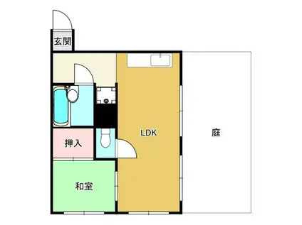 サンハイツ(1LDK/1階)の間取り写真