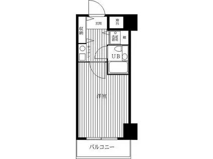 ライオンズプラザ本蓮沼(1K/11階)の間取り写真