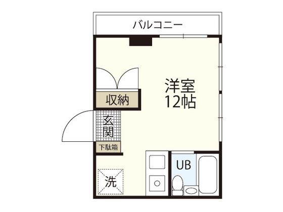 グレースKONDA(ワンルーム/2階)の間取り写真