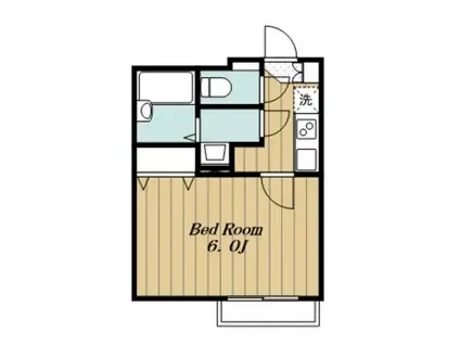 レオネクストあさひ(1K/1階)の間取り写真