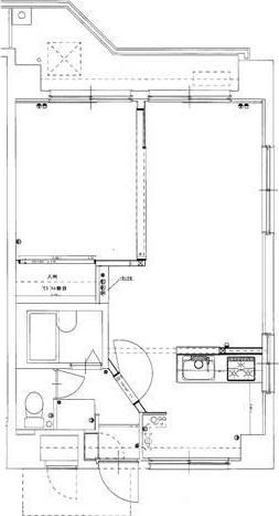 大福マンションII(1LDK/7階)の間取り写真