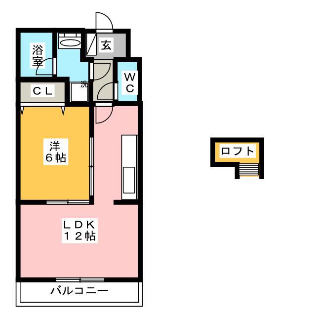 GRAND COLLINEII(1LDK/5階)の間取り写真