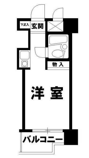 トップ押上(ワンルーム/6階)の間取り写真