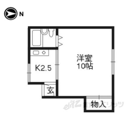 CASA DI AZZURRA(1K/2階)の間取り写真