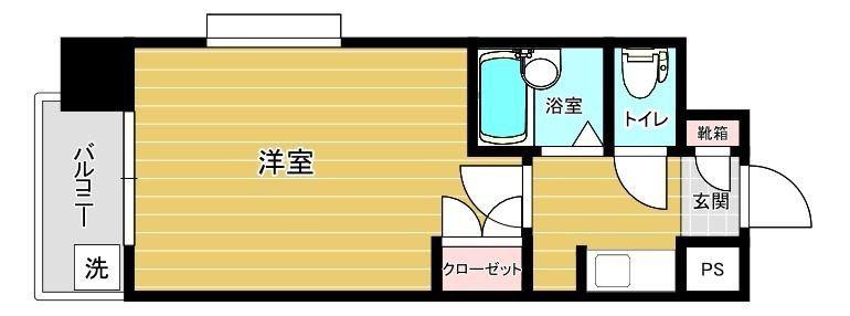 リファレンス北方I(1K/7階)の間取り写真