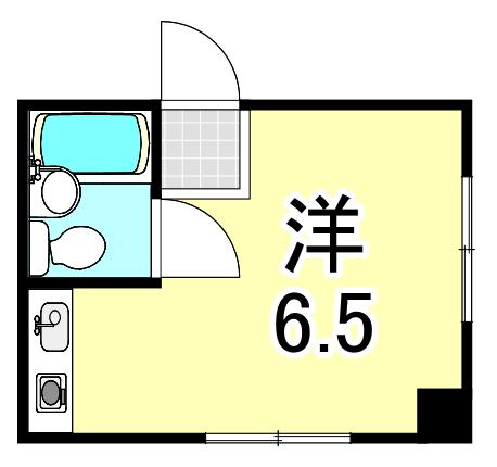 サンスマイル出屋敷(ワンルーム/1階)の間取り写真