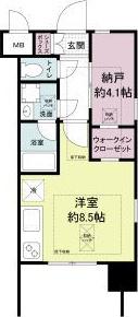 レジディア新大阪(ワンルーム/6階)の間取り写真