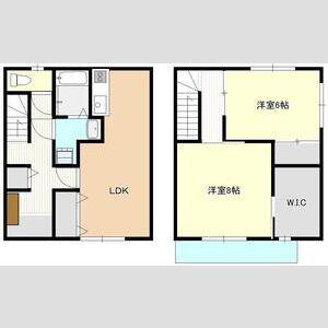 N-MAISON松ヶ丘(2LDK/1階)の間取り写真