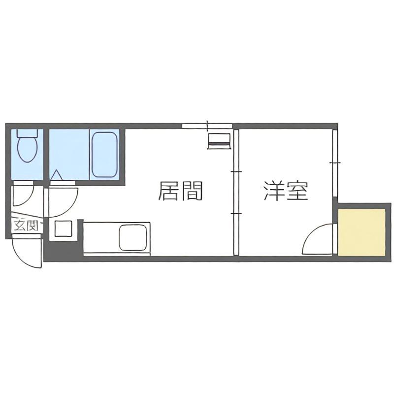 アーバンコート南郷V(1DK/3階)の間取り写真