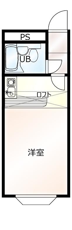ベルピア北本第4(ワンルーム/2階)の間取り写真