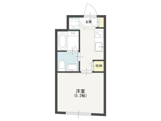 88A1池袋(1K/2階)の間取り写真