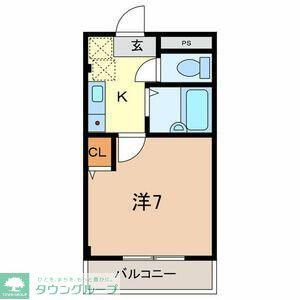 JC PARKみずほ台(1K/2階)の間取り写真
