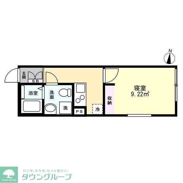 LUMIERE HATOGAYA(1K/2階)の間取り写真