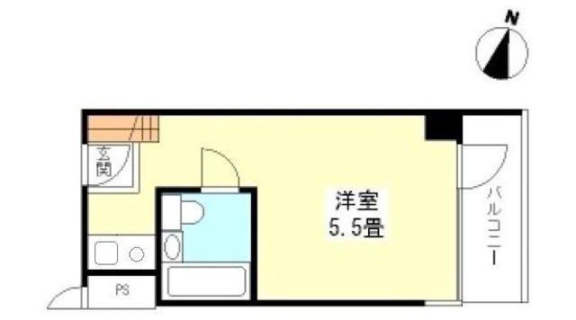 アネックス茗荷谷(ワンルーム/3階)の間取り写真