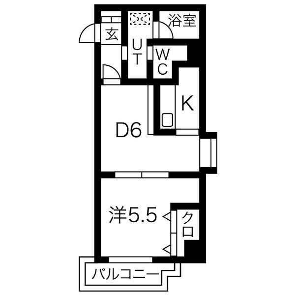 サンシティーII(1LDK/3階)の間取り写真