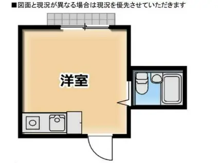 ペアパレス朝霞(ワンルーム/2階)の間取り写真