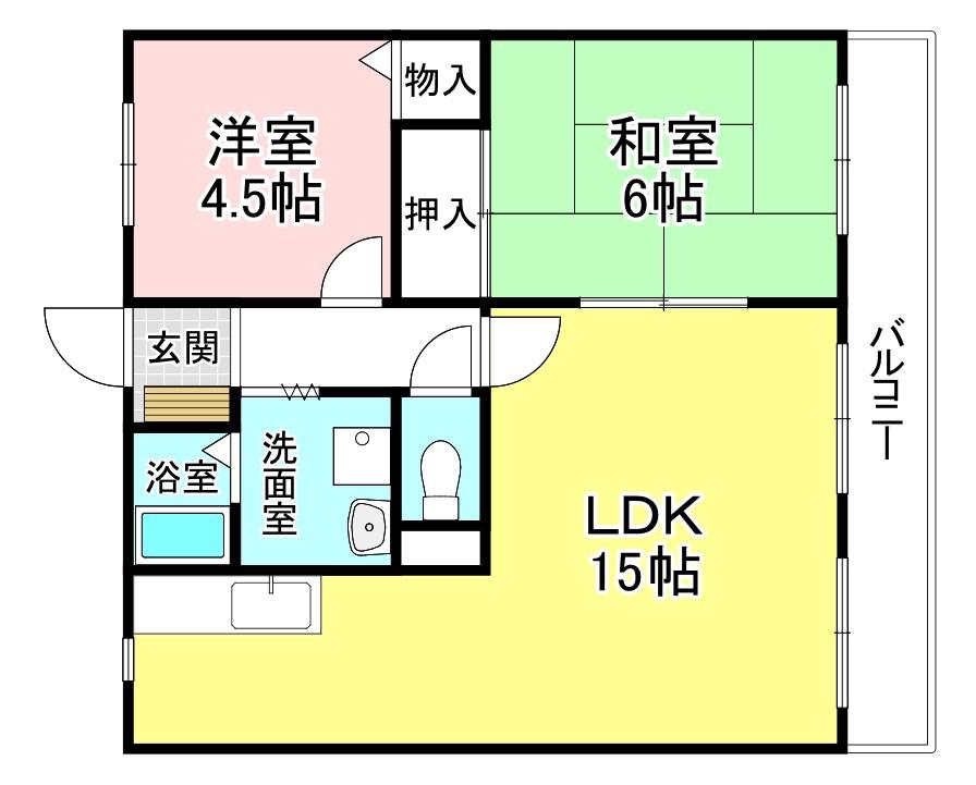 プチシャトー920(2LDK/3階)の間取り写真