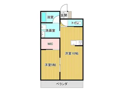 ELCIA-II(1LDK/2階)の間取り写真