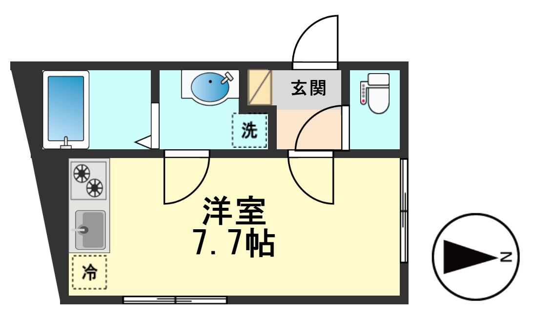 マイナビSTAY青砥(ワンルーム/4階)の間取り写真