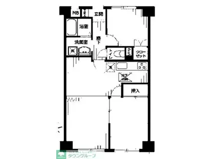エンゼルハイム新杉田(3DK/1階)の間取り写真