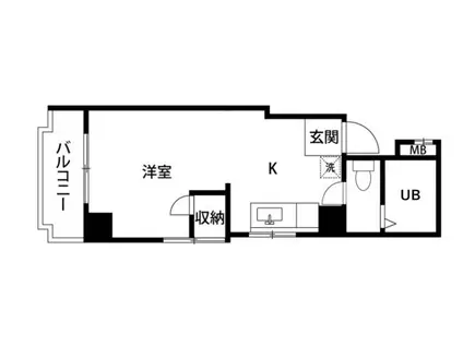 PLENDY春日部(ワンルーム/4階)の間取り写真