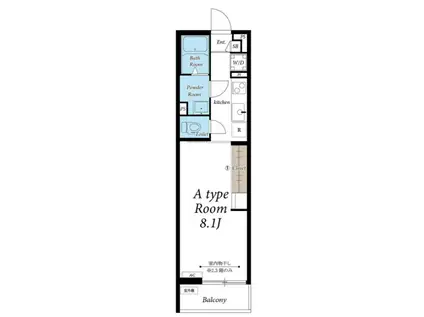 リブリパスチャー(1K/1階)の間取り写真