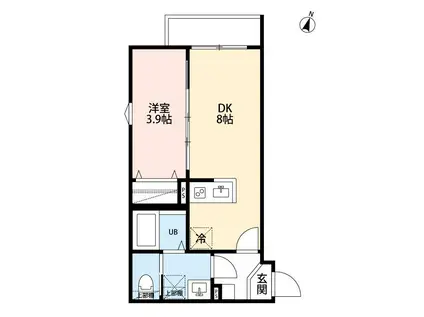 ROBOT HOME 鉄道博物館III(1LDK/3階)の間取り写真