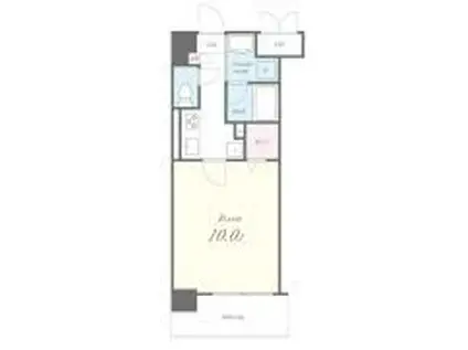 ウェルスコート錦糸町(1K/6階)の間取り写真