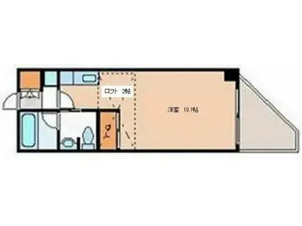 エクセリア舟入本町(ワンルーム/4階)の間取り写真