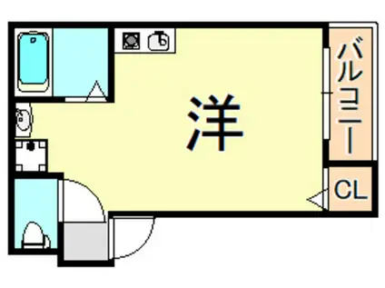 ACERO(ワンルーム/3階)の間取り写真