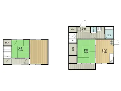 レーゼ津留(3DK/1階)の間取り写真