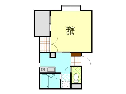 サニーレジデンス(1K/2階)の間取り写真