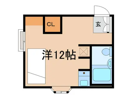 レクエルドやまな(1K/3階)の間取り写真