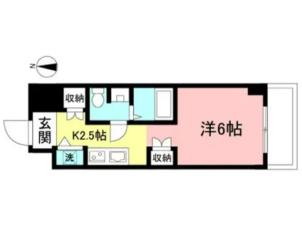 グランドール和泉(1K/4階)の間取り写真