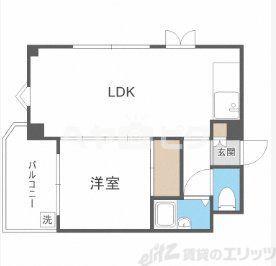 シャトルII(1LDK/2階)の間取り写真