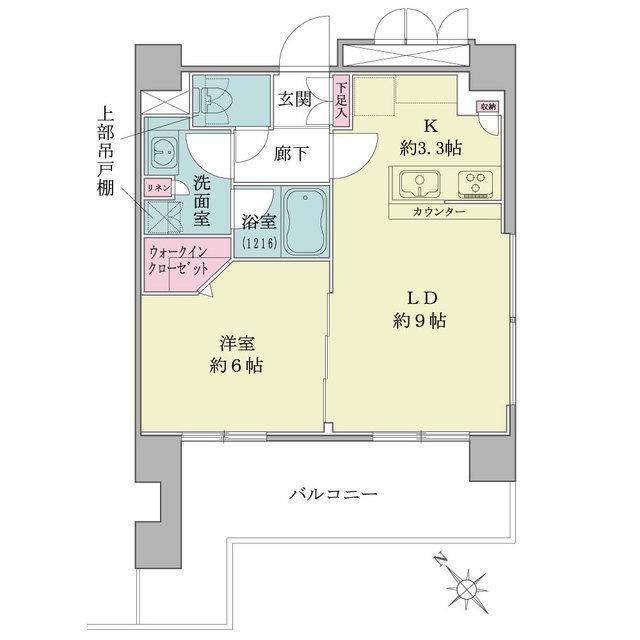 マンション KNOCKS星川(1LDK/5階)の間取り写真